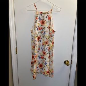 Forever 21 White Multicolor Flower Dress Size 0X